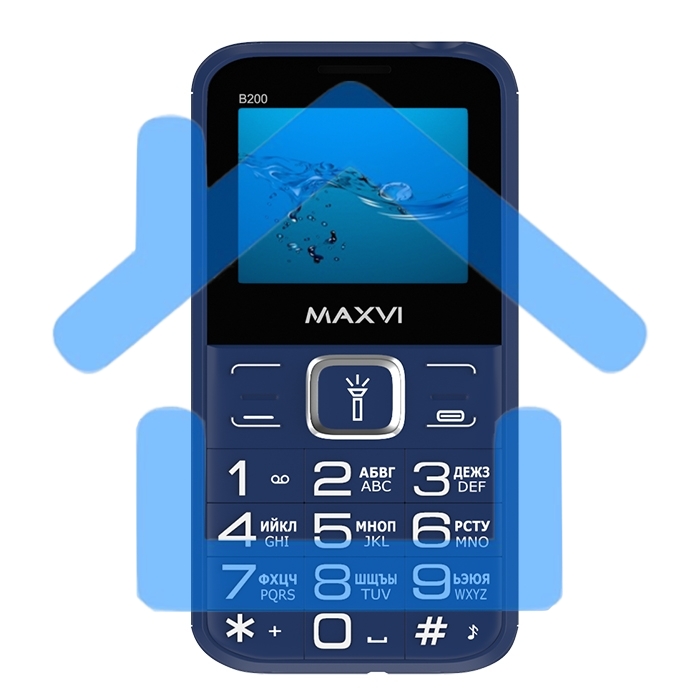 Мобильный телефон Maxvi B200 синий