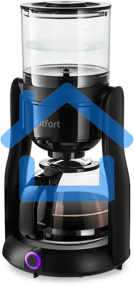 Кофеварка капельная Kitfort КТ-7136 черный, исп. кофе - молотый, 0.5 л, 680 Вт.