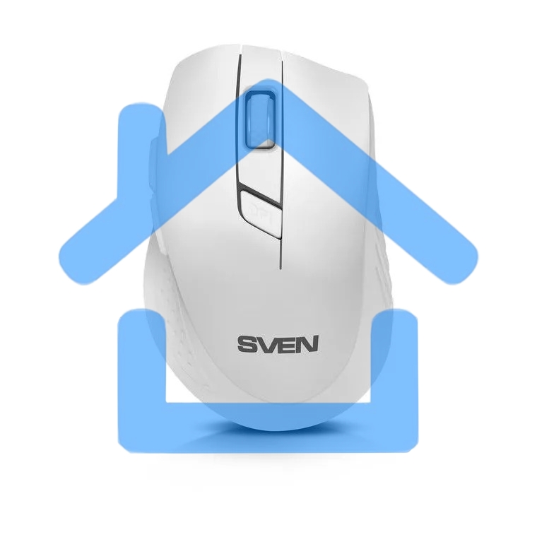 Мышь беспроводная SVEN RX-425W белый, 1600 dpi, радиоканал, USB, кнопки - 6