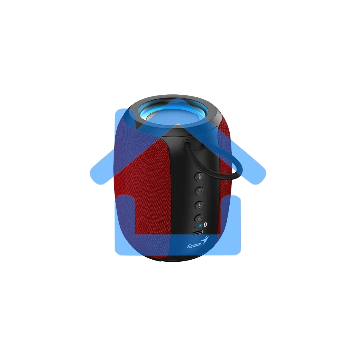 Портативная колонка Genius SP-915BT /1200 мАч/5 Вт/Bluetooth 5.3/до 6 ч.воспроизведения/USB-C/красный (31730052403)