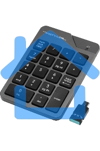 Числовой блок A4Tech FGK21C беспроводной, USB, Радиоканал, серый