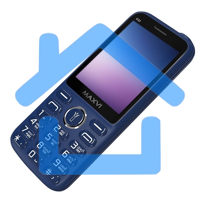 Мобильный телефон Maxvi K32 синий