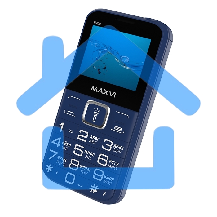 Мобильный телефон Maxvi B200 синий