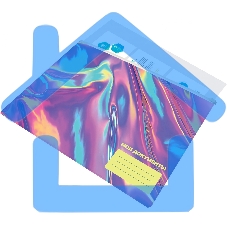 Папка на молнии ZIP Silwerhof OIL A4+ ПВХ 0.25мм