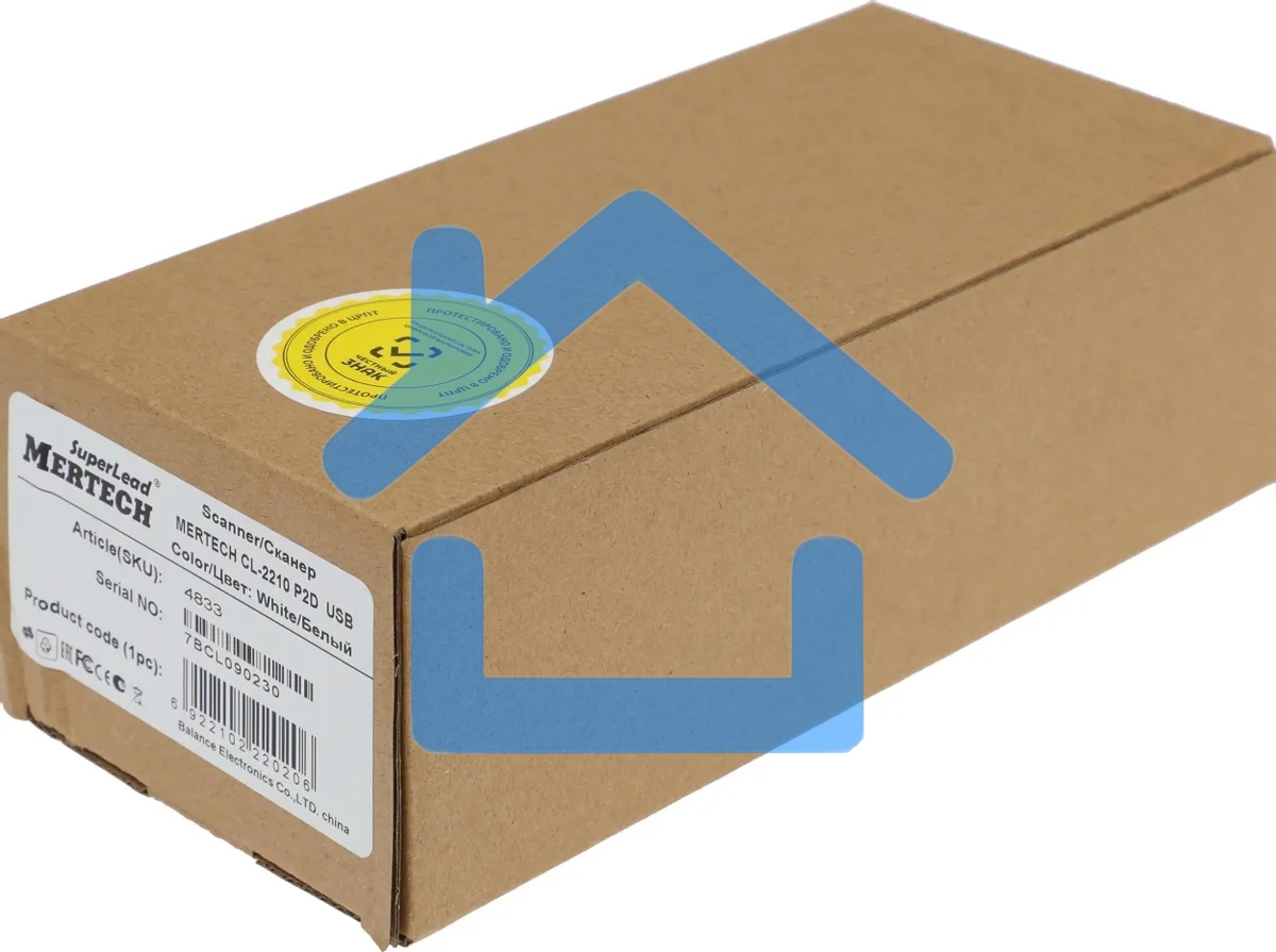 Сканер штрих-кода ручной Mertech CL-2210 BLE Dongle (4833) 1D/2D имидж, беспроводной, 100 скан/сек, USB-HID; USB-COM - эмуляция; RS-232 - эмуляция; Bluetooth - BLE 5.0, белый