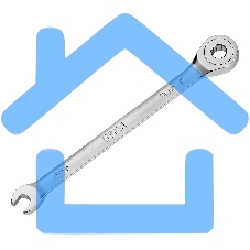 Ключ комбинированный трещоточный Denzel 6 мм, CrV, матовый хром 14700