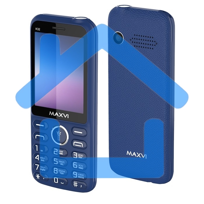 Мобильный телефон Maxvi K32 синий