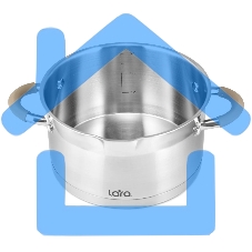 Набор посуды LARA LR02-119 БЕРЛИН 6 пр. 1.7+3.1+5.5 л, 16 см, 20 см, 24 см капсулированное индукционное дно, крышка дуршлаг