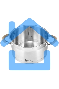 Набор посуды LARA LR02-119 БЕРЛИН 6 пр. 1.7+3.1+5.5 л, 16 см, 20 см, 24 см капсулированное индукционное дно, крышка дуршлаг