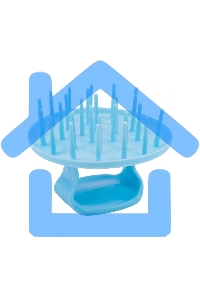 Губка для мытья посуды SM-06 с держателем (металл) (104465)