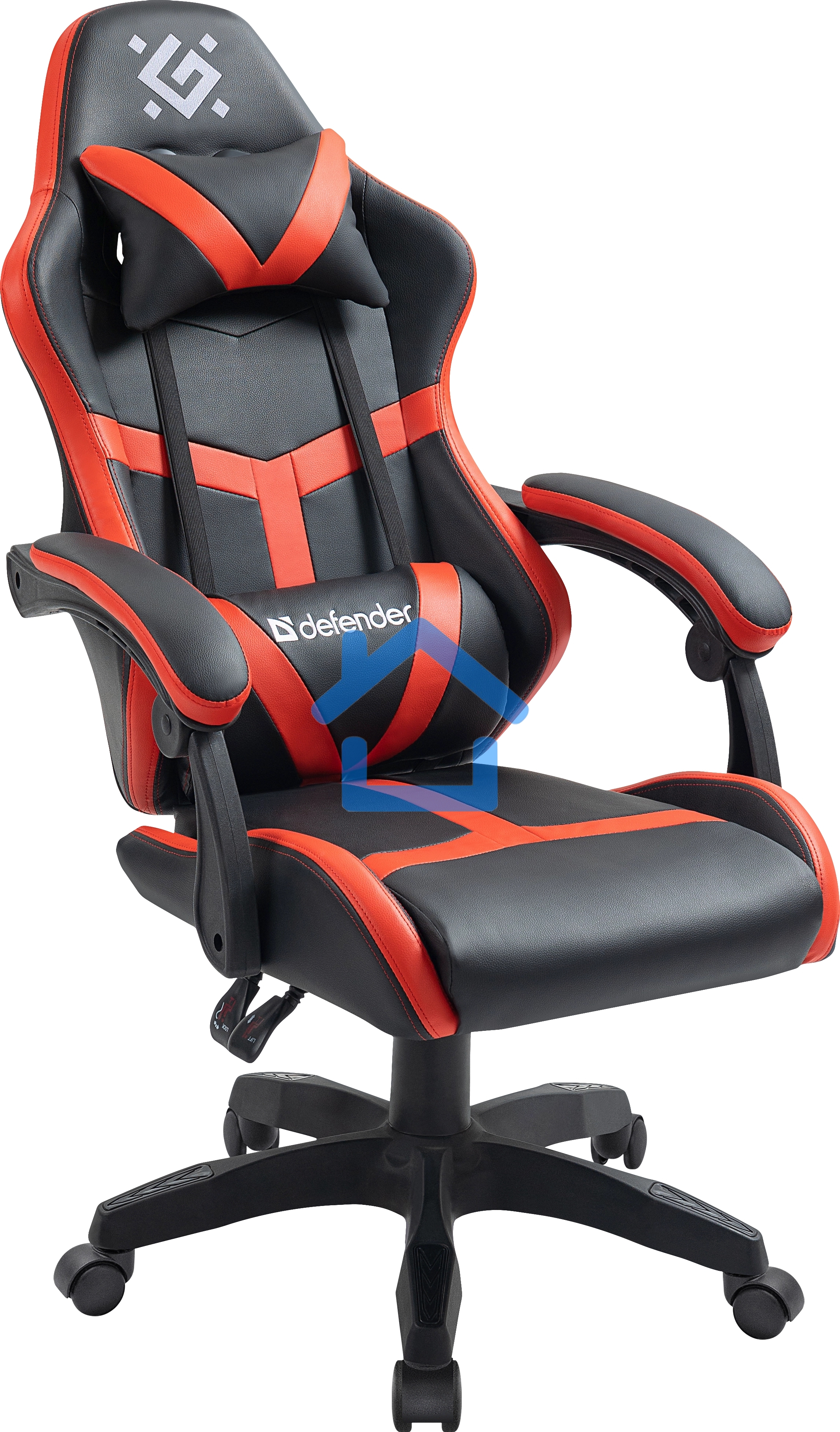 Кресло игровое Defender Synergy черный/Красный, класс 3, PU