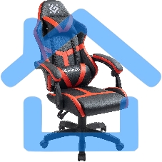 Кресло игровое Defender Synergy черный/Красный, класс 3, PU