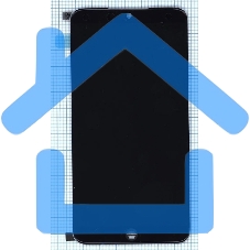 Дисплей для Meizu 15, черный с рамкой