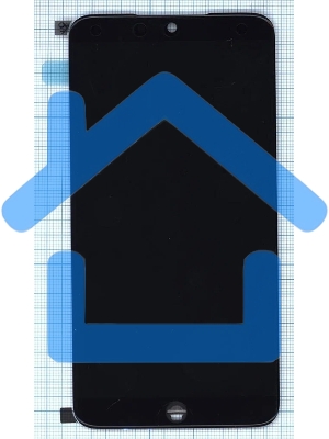 Дисплей для Meizu 15, черный с рамкой