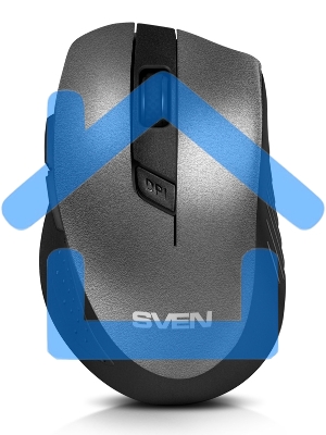 Мышь беспроводная SVEN RX-425W серый, 1600 dpi, радиоканал, USB, кнопки - 6