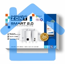 Контроллер отопительный ZONT SMART 2.0 (GSM + Wi-Fi)