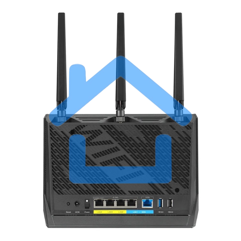 Маршрутизатор ASUS RT-BE86U, черный/красный, 90IG08W0-MO9A0V