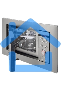 Микроволновая печь встраиваемая Hansa AMM20BEIH нержавеющая сталь, 20 л, 800 Вт, переключатели - кнопки/поворотный механизм