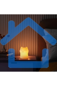 Умный детский ночник Кошка, товарный знак SBER SBDV-00125