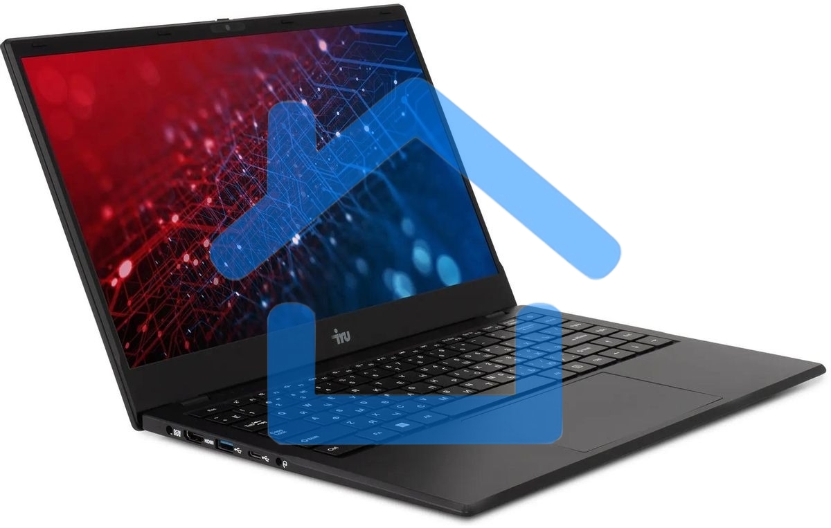 Ноутбук IRU Planio 14ING N100 8Gb SSD 512Gb Intel Iris Xe graphics 14