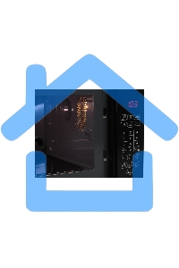 Микроволновая печь OURSSON MD2043G/BL черный, 20 л, 700 Вт, переключатели - сенсор