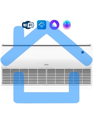 Блок внутренний напольно-потолочной сплит-системы Ballu BLC_CF/in-60HN1_21Y 60000 BTU, 160 м², 43 дБ, охлаждение, обогрев, осушение, белый