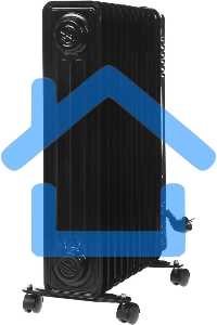 Обогреватель масляный Centek CT-6202 (11 секций) черный, 2500 Вт, 25 м2, термостат