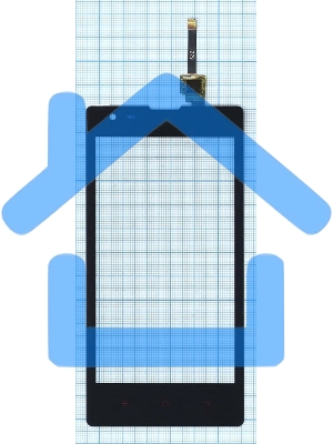 Сенсорное стекло (тачскрин) для Xiaomi Red Rice 1s, черное