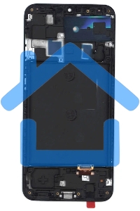 Дисплей для Samsung Galaxy A20 SM-A205F в сборе с тачскрином и рамкой (OLED), черный