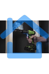 Дрель-шуруповерт GREENWORKS 3704007UA, Аккумуляторная, 24В