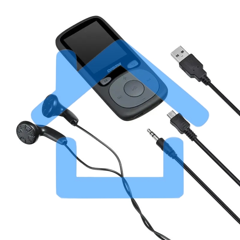 Плеер Hi-Fi Flash Digma B4 8Gb черный/1.8