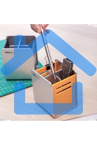 Подставка Deli E9137 для письменных принадлежностей, 90х80х110мм, ассорти, пластик