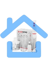 Блендер погружной Starwind SBP2242 500Вт белый/оранжевый