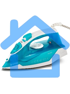 Утюг Vitek 8307-VT-01 2400Вт бирюзовый/белый