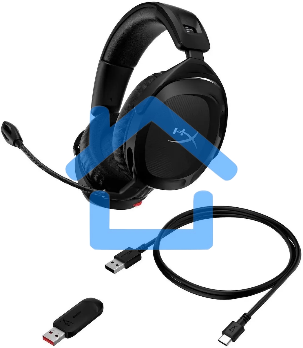 Наушники с микрофоном HyperX Cloud Stinger 2 wireless black черный мониторные Radio оголовье (676A2AA)