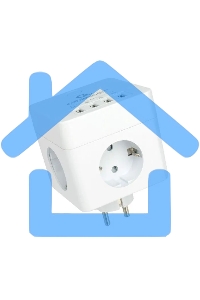 Сетевой фильтр Cablexpert Cube CUBE-4-U4-W, 4 р, 16А, 4хUSB, ур.защиты 2+, белый, коробка