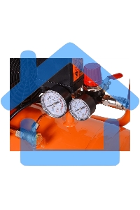 Компрессор винтовой Вихрь КП-195/24 безмасляный 195л/мин 24л 1100Вт оранжевый/черный 74/3/20