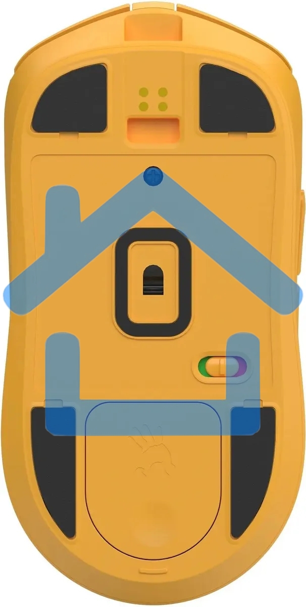 Мышь беспроводная/проводная A4Tech Bloody R72 Ultra Duo желтый, 20000 dpi, радиоканал, USB, кнопки - 7
