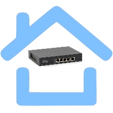 Коммутатор SKAT PoE-4E-1G PoE Plus 65Вт порты: 4-Ethernet 1-Uplink