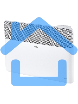 Комплект Ballu Apollo Transformer с блоком управления и шасси BEC/AT-2000-4E белый, 2000 Вт, 25 м2, дисплей, термостат