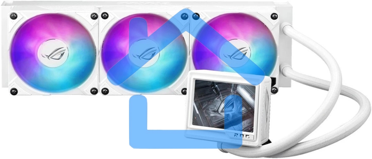 Жидкостная система охлаждения ASUS ROG RYUJIN III 360 ARGB EXTREME WHT 90RC0132-M0EAY0 белый 120мм алюминий+медь 2800rpm 36db 4-pin 305W