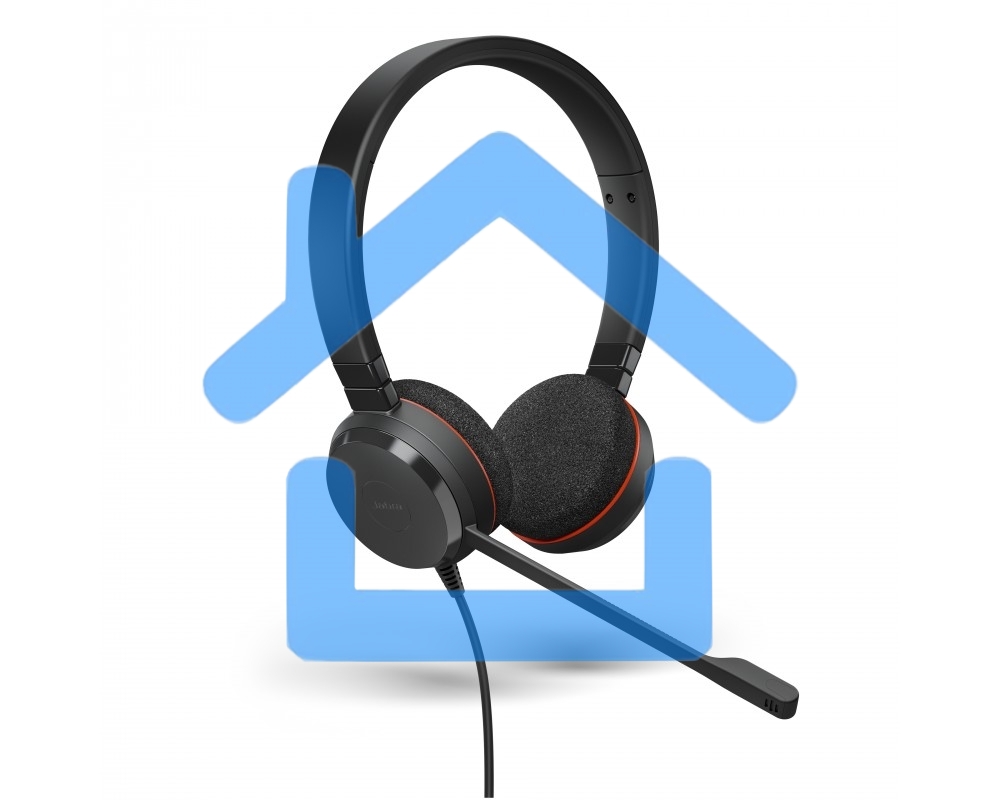 Проводная гарнитура Jabra Evolve 20, Stereo MS, USB C/A adapter (PN: 4999-823-169)