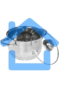 Кастрюля LARA LR02-581 SONATA 18x11,5 см, 2.9 л, 7-СТУПЕНЧАТОЕ ДНО, комбо-полировка, крышка, нержавеющая сталь