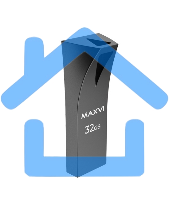 Флешка USB R/W Maxvi MK2 32Gb USB 2.0 dark grey