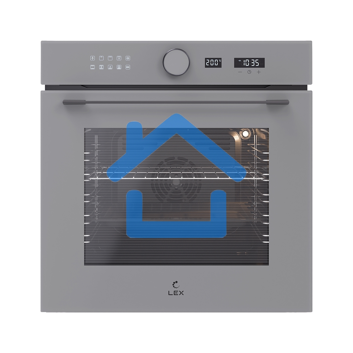 Духовой шкаф электрический LEX EDM 1001 ONE GR стекло серое