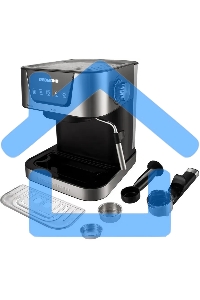 Кофеварка рожковая Redmond RCM-M1513 серебристый/черный, исп. кофе - молотый, 1.5 л, 1050 Вт, 15 бар