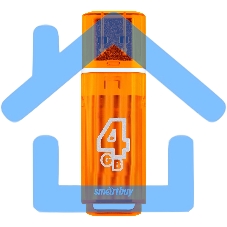 Флешка USB Smartbuy 4 Gb USB <USB 2.0> Smartbuy Glossy series Orange (SB4 GbGS-Or)