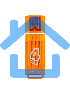 Флешка USB Smartbuy 4 Gb USB <USB 2.0> Smartbuy Glossy series Orange (SB4 GbGS-Or)