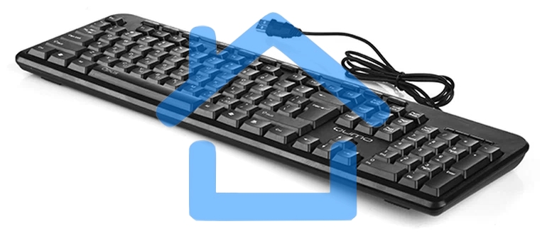 Клавиатура офисная Qumo Opus K64, проводная,104 + 11