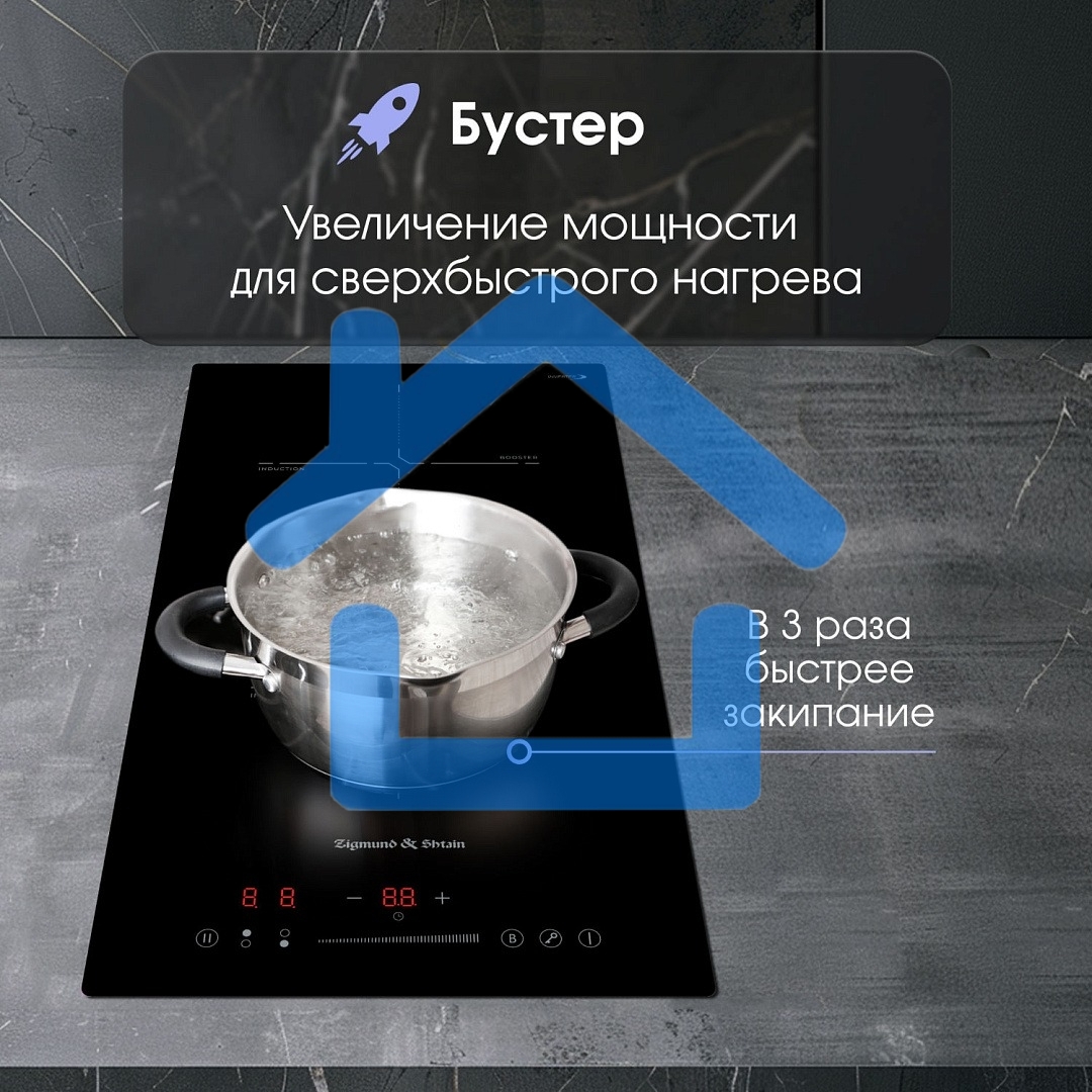 Варочная панель Zigmund & Shtain CI 60.3 B черный